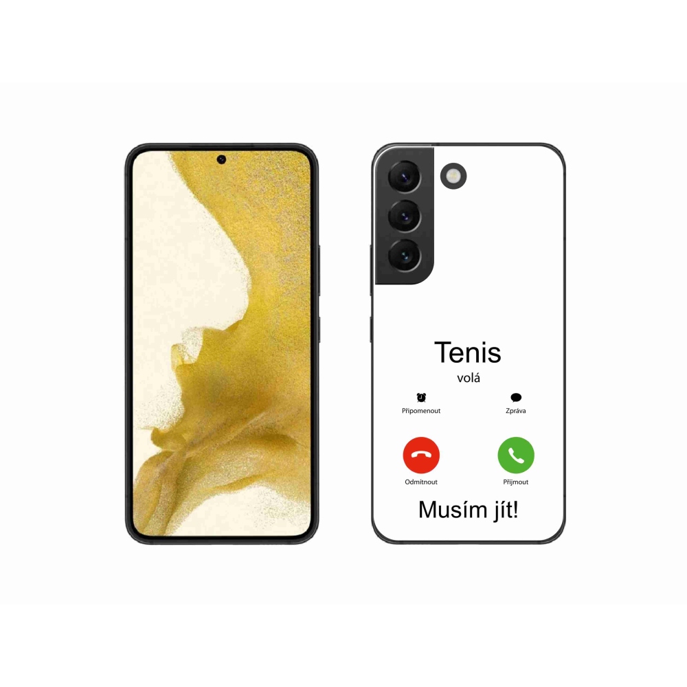 Gél borítás mmCase Samsung Galaxy S22 5G - tenisz hívások fehér háttérrel