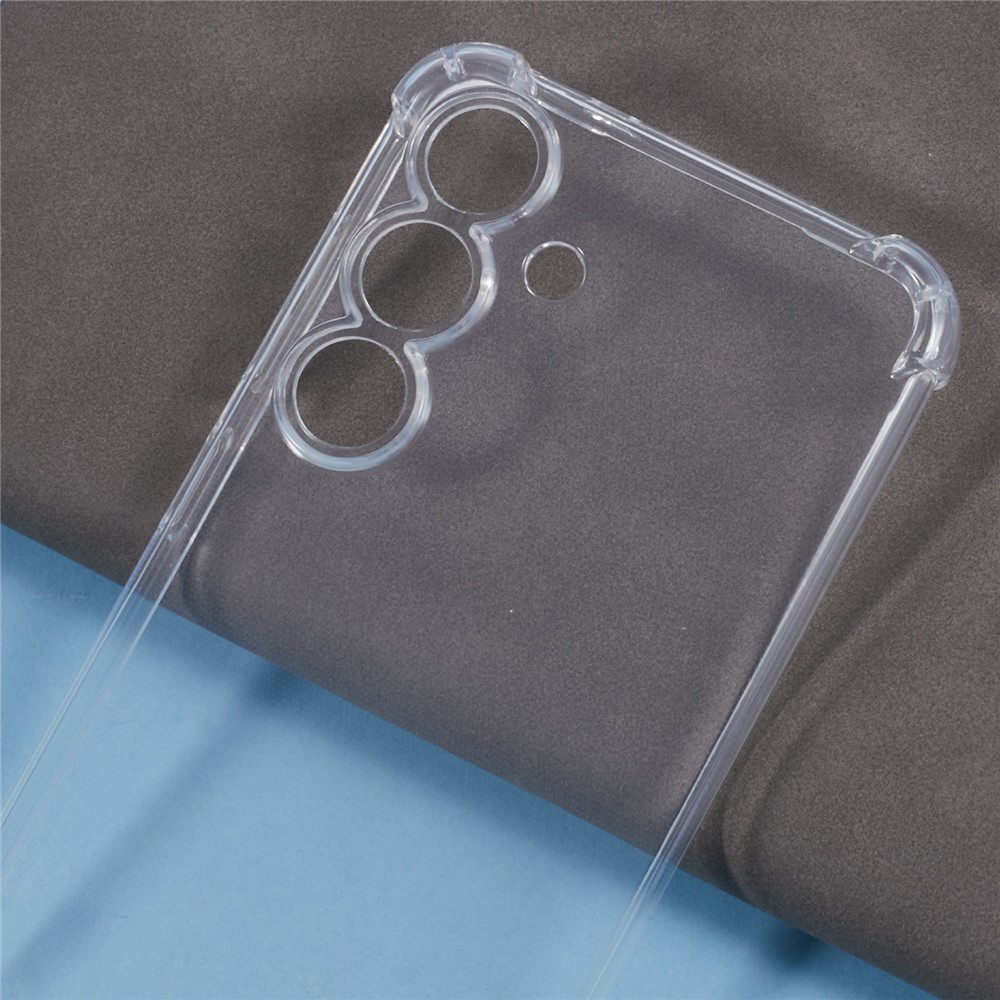 Átlátszó zselés tok megerősített sarkokkal Samsung Galaxy S25 FE készülékhez