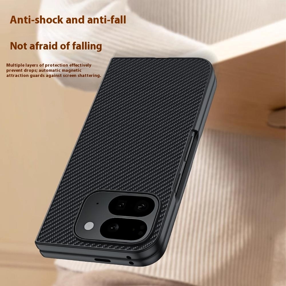Carbone műanyag borítás Google Pixel 10 Pro Foldhoz - fekete