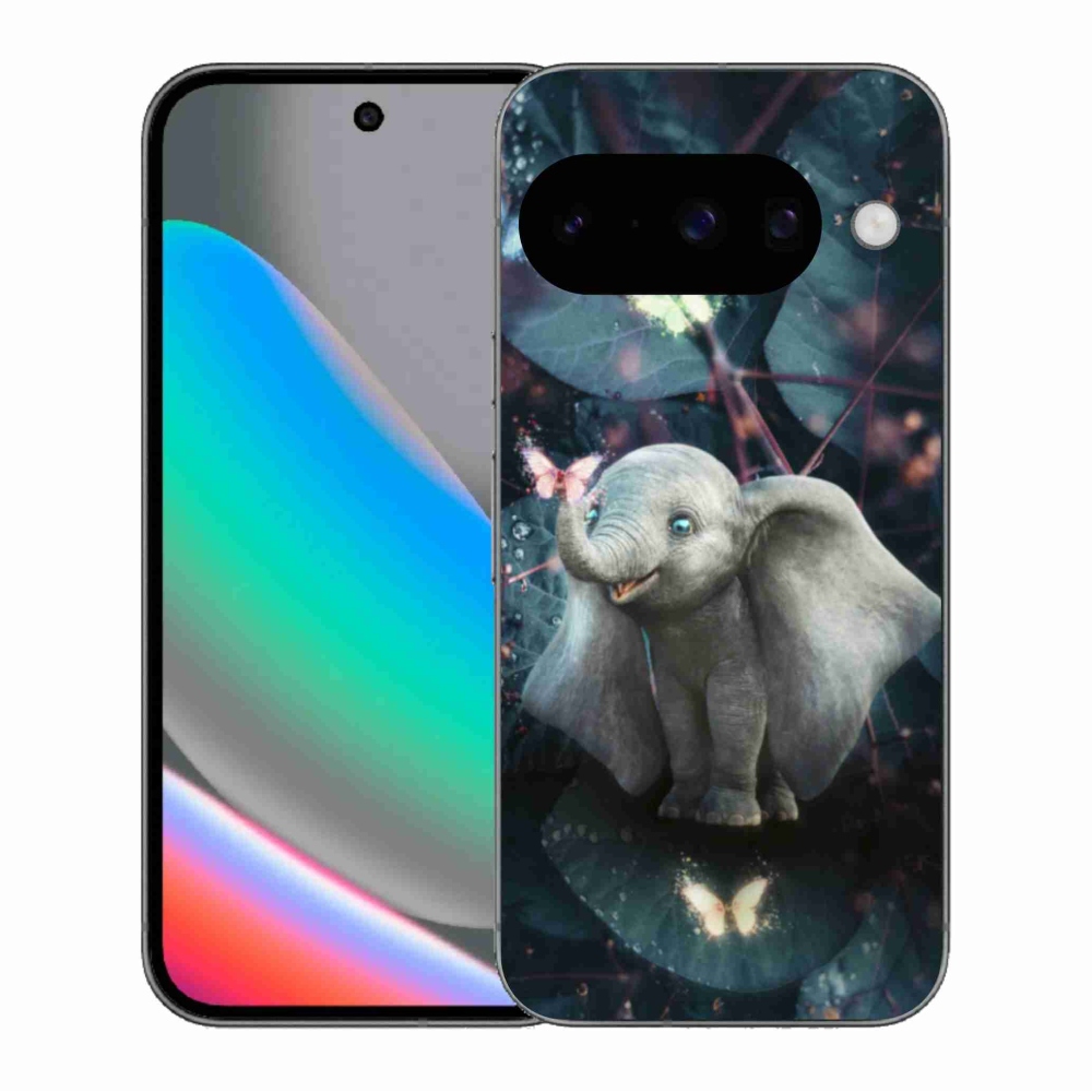 Gél borítás mmCase a Google Pixel 10 számára - aranyos elefánt