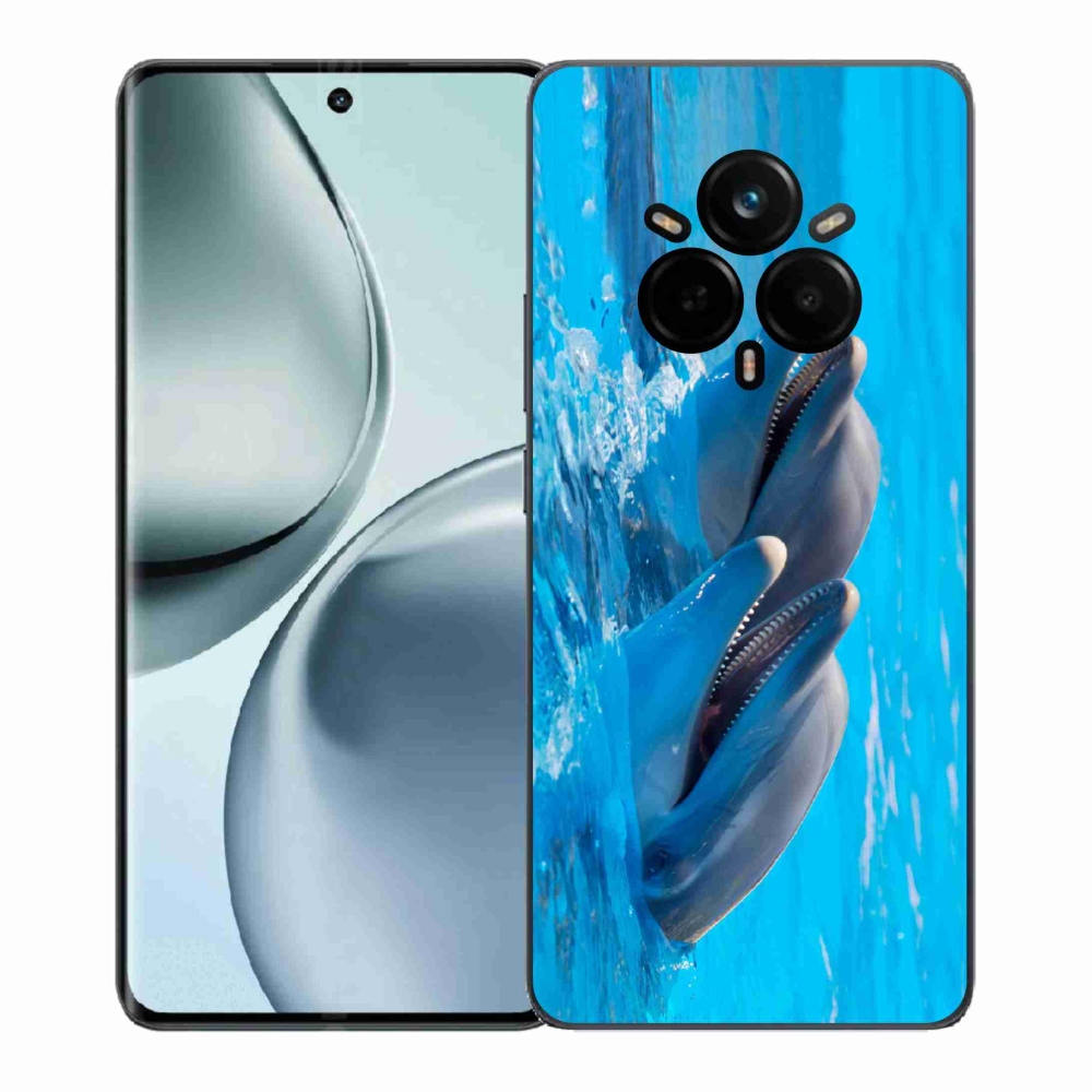 Gél borítás mmCase a Realme 14 Pro+ 5G készülékhez - delfinek