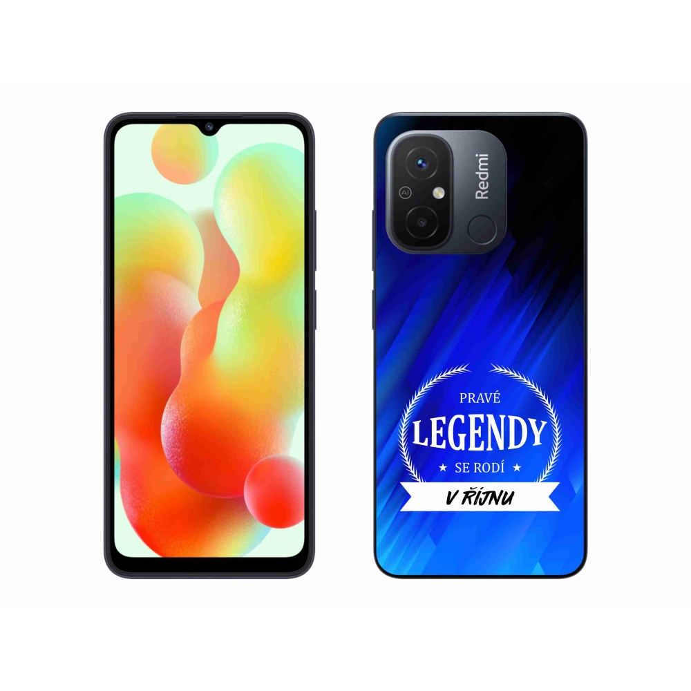 Gél borítás mmCase a Xiaomi Redmi 12C - Legendák októberi kék háttérrel