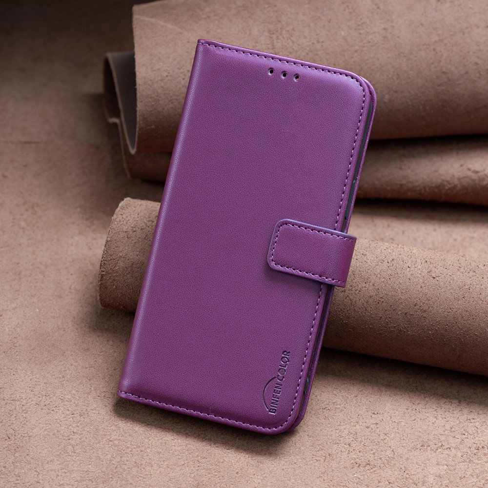 BNF könyvtáska a Realme 12+ 5G készülékhez - sötétlila