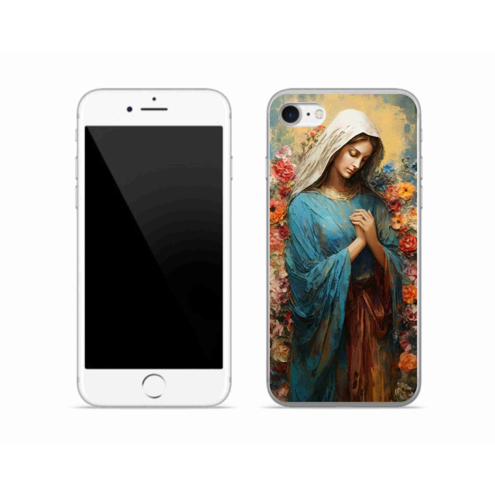 Zselés borítás mmCase iPhone SE (2020) - szent nőhöz