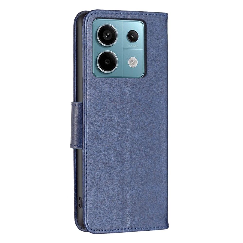 Pillangó könyv tok Xiaomi Redmi Note 13 Pro 4G/Poco M6 Pro - sötétkék
