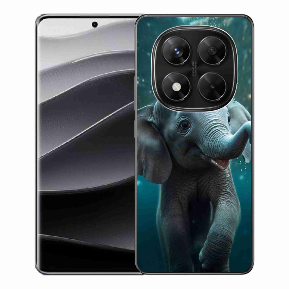 Zselés borítás mmCase a Xiaomi Redmi Note 14 Pro 5G/Poco X7 5G - elefánt a víz alatt
