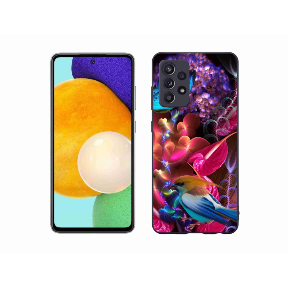 Zselés borítás mmCase Samsung Galaxy A52s 5G - színes virágok