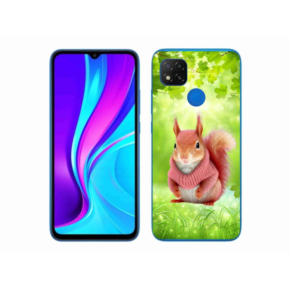 Gél borítás mmCase a Xiaomi Redmi 9C-hez - mókus pulóverben