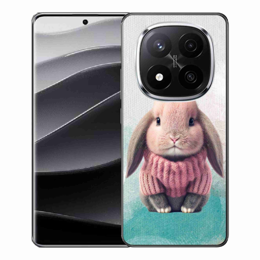Gél borítás mmCase a Xiaomi Redmi Note 14 Pro+ 5G - nyúl pulóverben