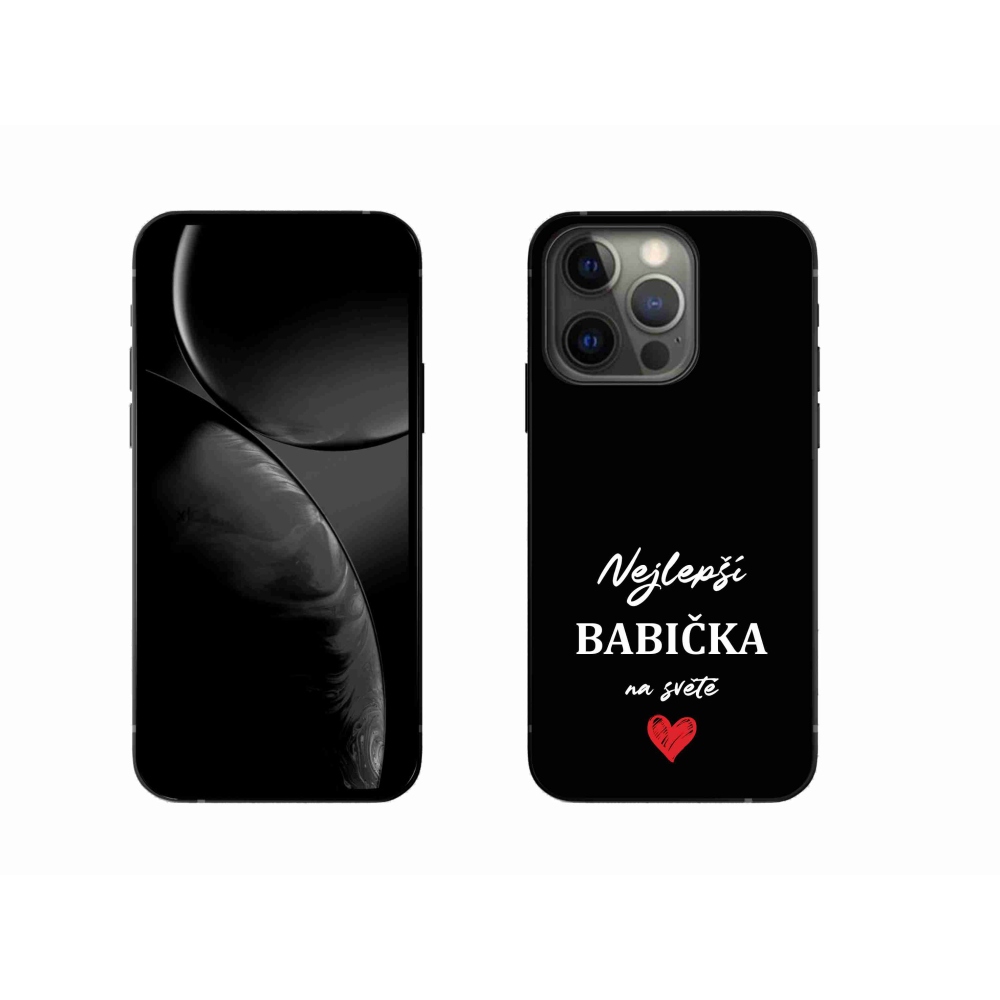 Gél borítás mmCase iPhone 13 Pro 6.1 készülékhez - Best Grandma 1 fekete háttér