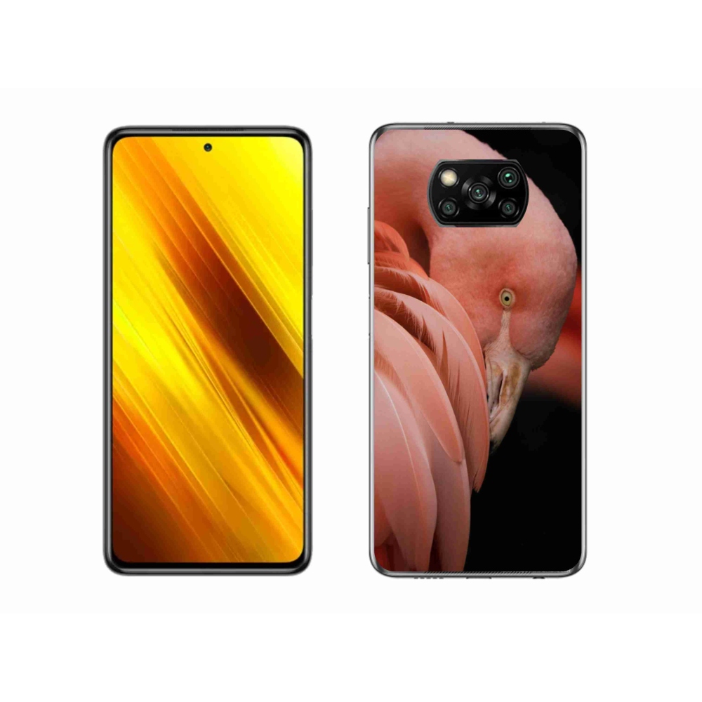 Gél borítás mmCase a Xiaomi Poco X3 Pro készülékhez - flamingó 3