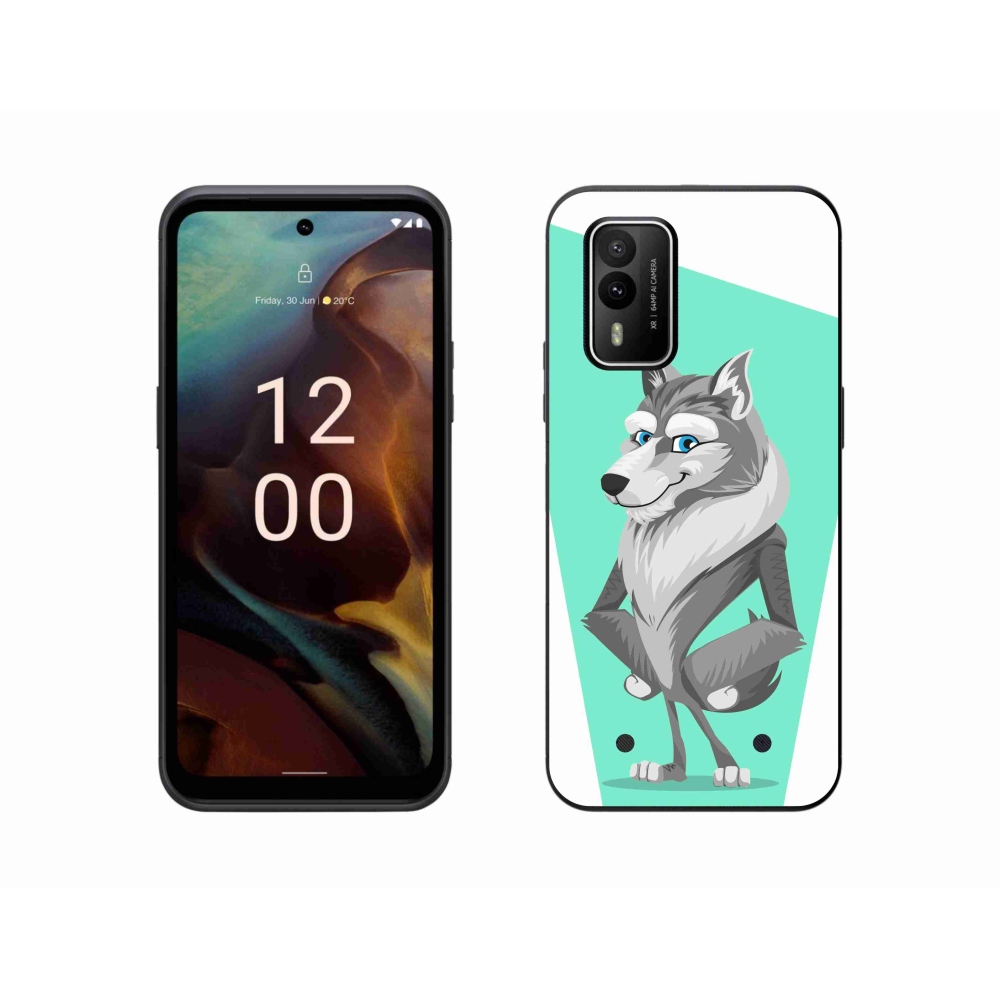 Zselés borítás mmCase a Nokia XR21 készülékhez - rajzfilmfarkas