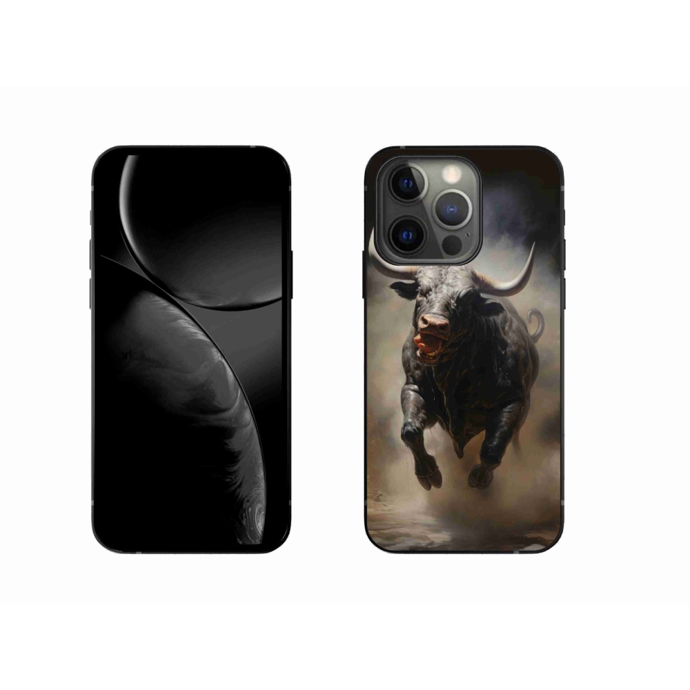Zselés borítás mmCase iPhone 13 Pro készülékhez - dühös bika