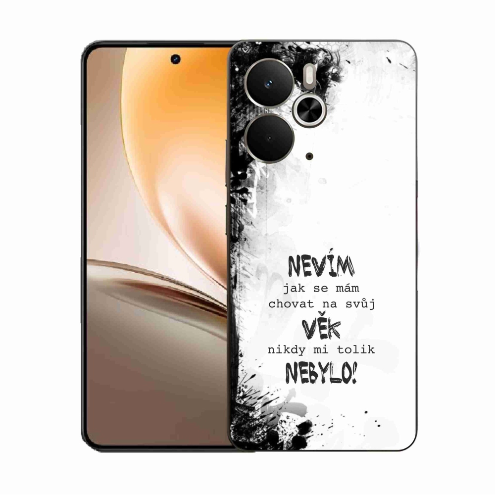 Gél borító mmCase a Realme 14 5G készülékhez - vicces szöveg 14 fehér háttérrel