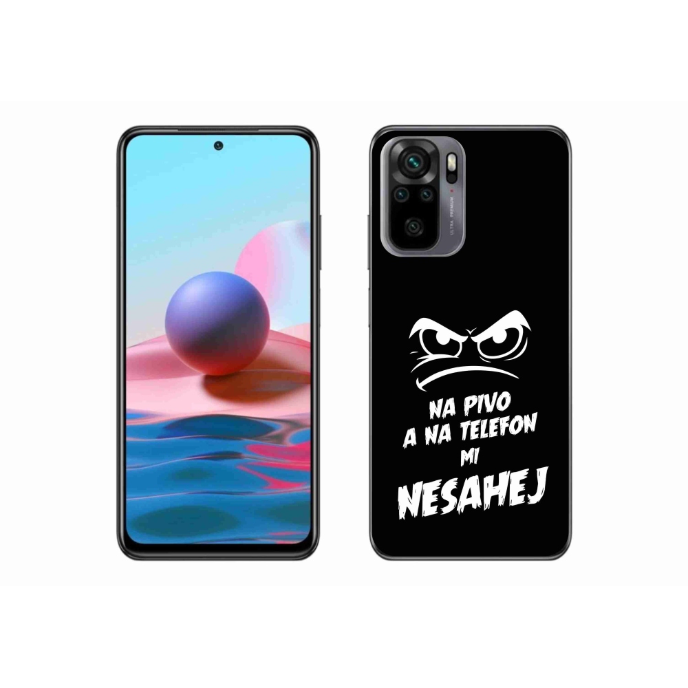 Gél borító mmCase a Xiaomi Redmi Note 10S-hez - sör motívum 2 fekete háttérrel