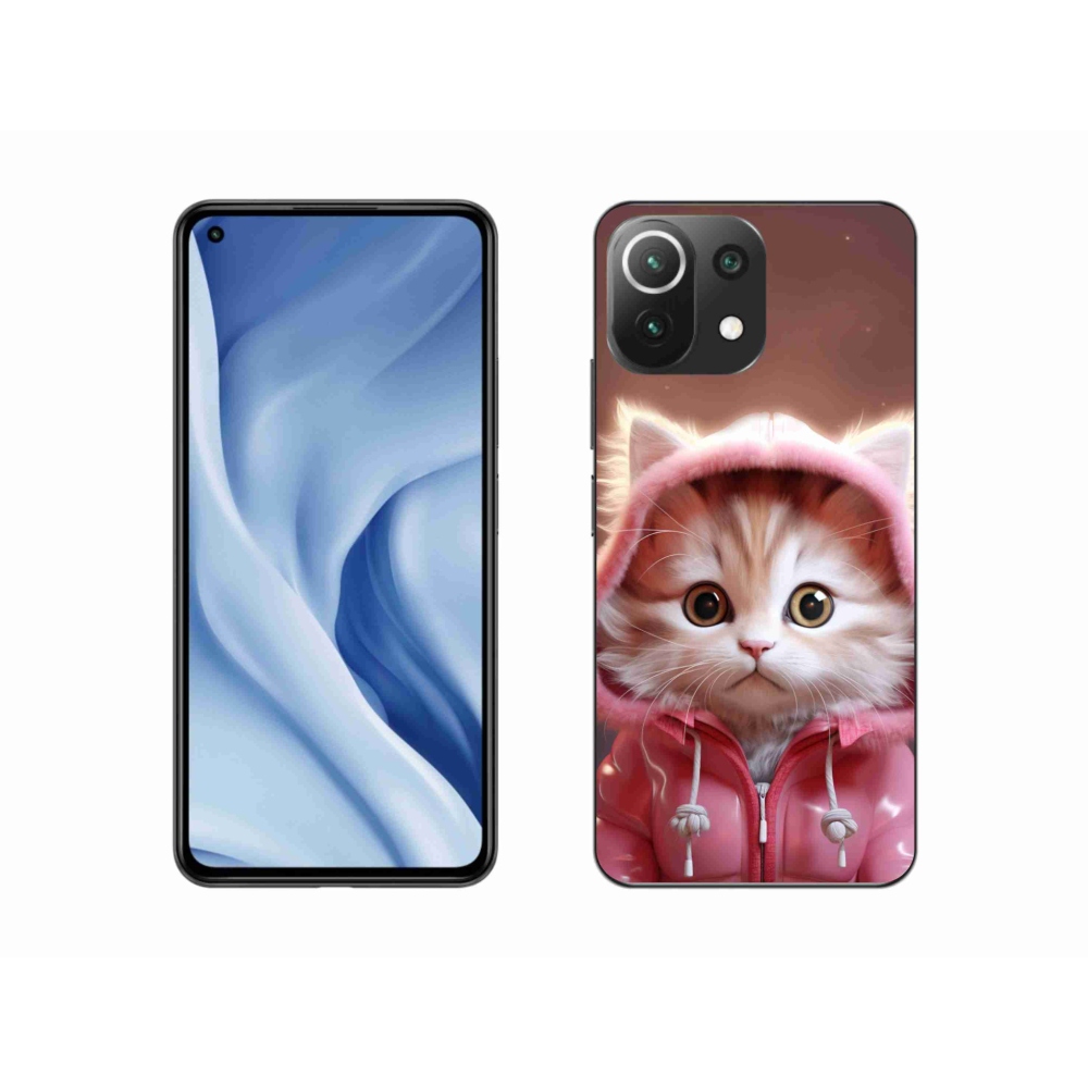 Gélburkolat mmCase a Xiaomi 11 Lite 5G NE számára - aranyos cica 3