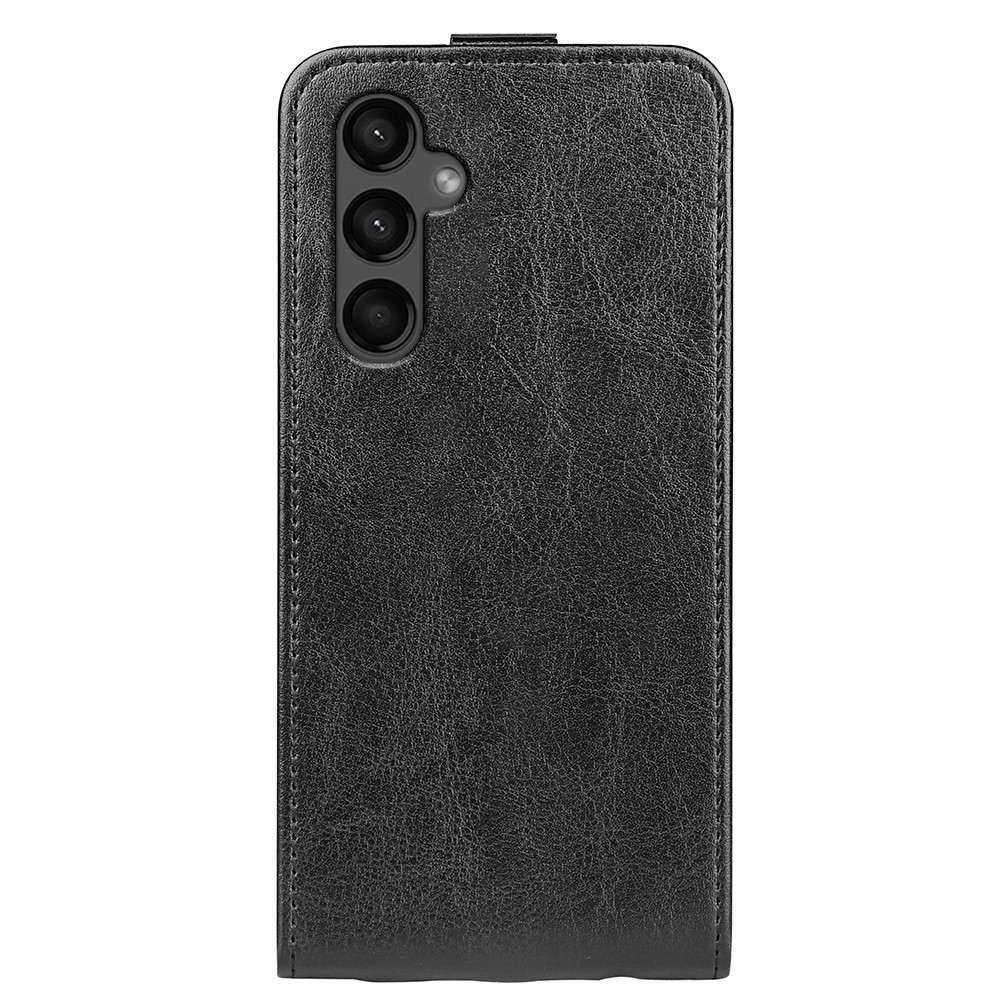 Függőleges könyvtáska Samsung Galaxy A15 4G/5G készülékhez - fekete
