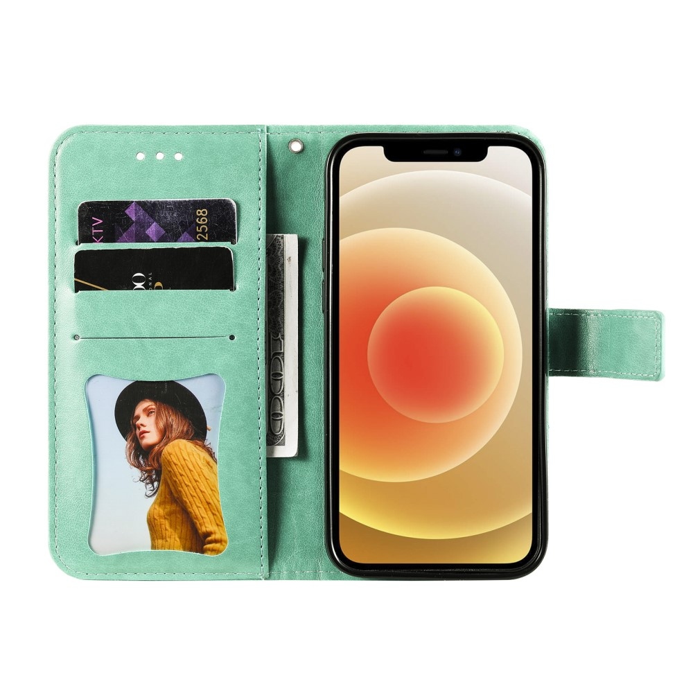Mandala könyv tok a Vivo V50 Lite 4G/5G készülékhez - teal színű