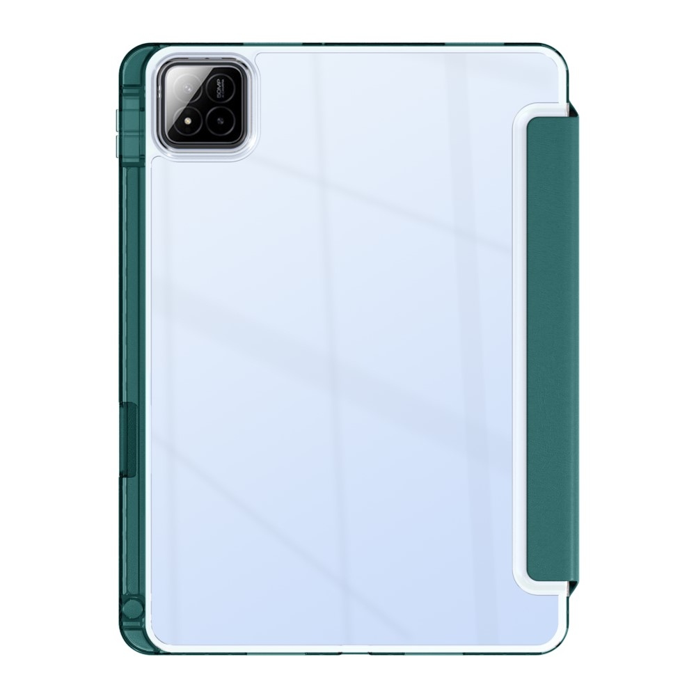 Origami intelligens pozicionáló tok Xiaomi Pad 7/7 Pro táblagéphez - sötétzöld