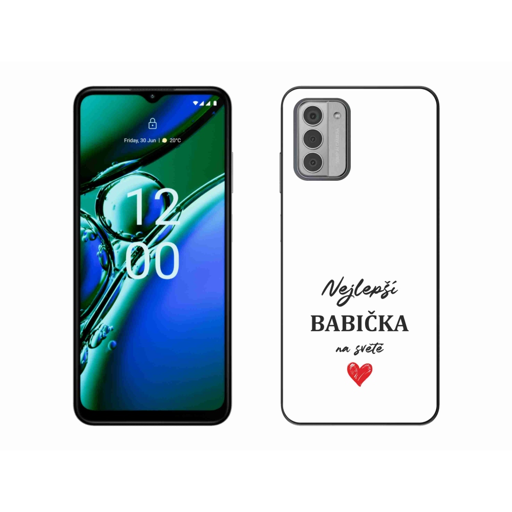 Gél borítás mmCase a Nokia G42 készülékhez - Best Grandma 1 fehér háttér