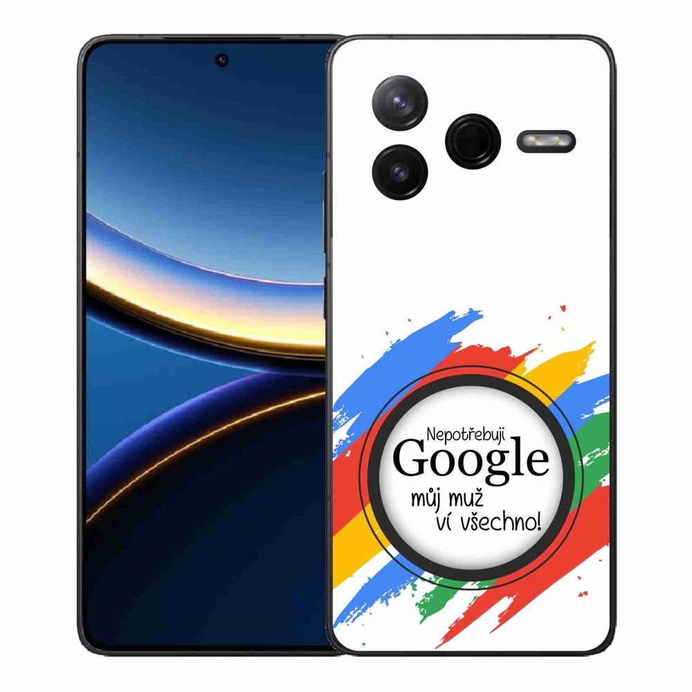 Gél borítás mmCase a Xiaomi Poco F7 Pro - az ember mindent tud fehér háttérrel