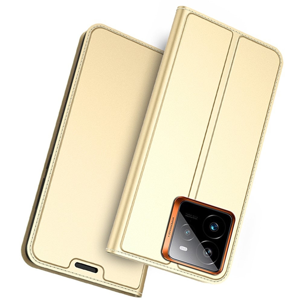 DUX könyv tok a Realme GT 7 Pro 5G készülékhez - arany színben