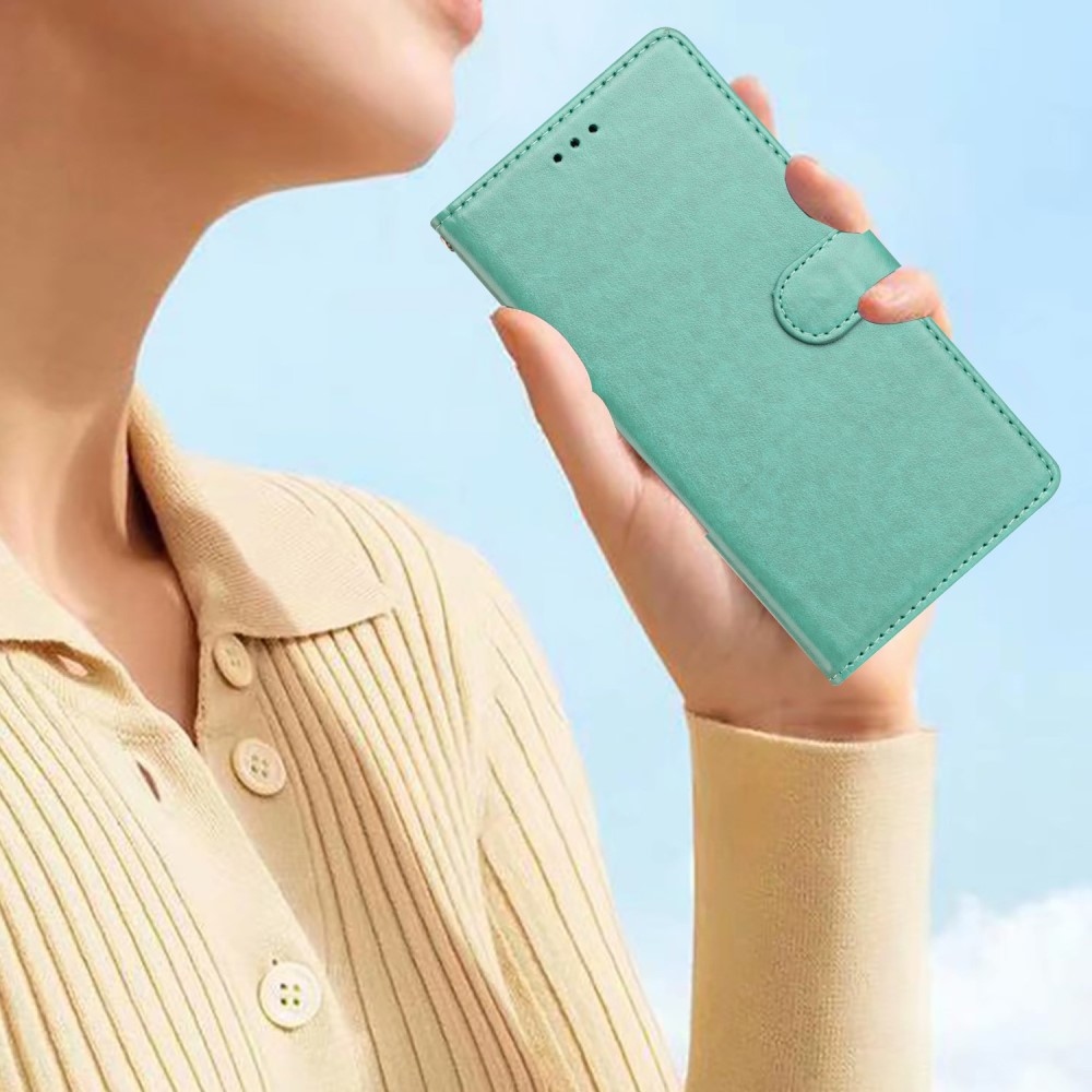 Vérrögök könyv tok Samsung Galaxy S25 Edge-hez - kék-zöld