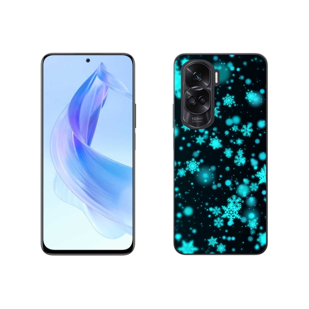 Zselés borítás mmCase a Honor 90 Lite készülékhez - hópelyhek 1
