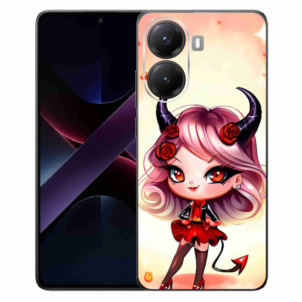 Gél borítás mmCase a Xiaomi Poco X7 Pro 5G számára - rajzfilm ördög