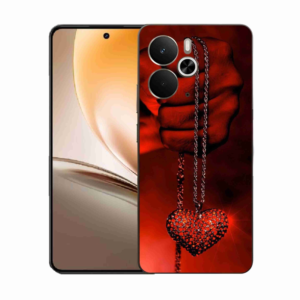 Gél borítás mmCase a Realme 14 5G számára - nyaklánc