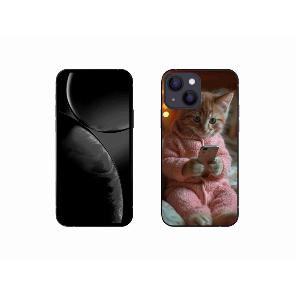 Zselés borítás mmCase iPhone 13 mini készülékhez - baba mobillal