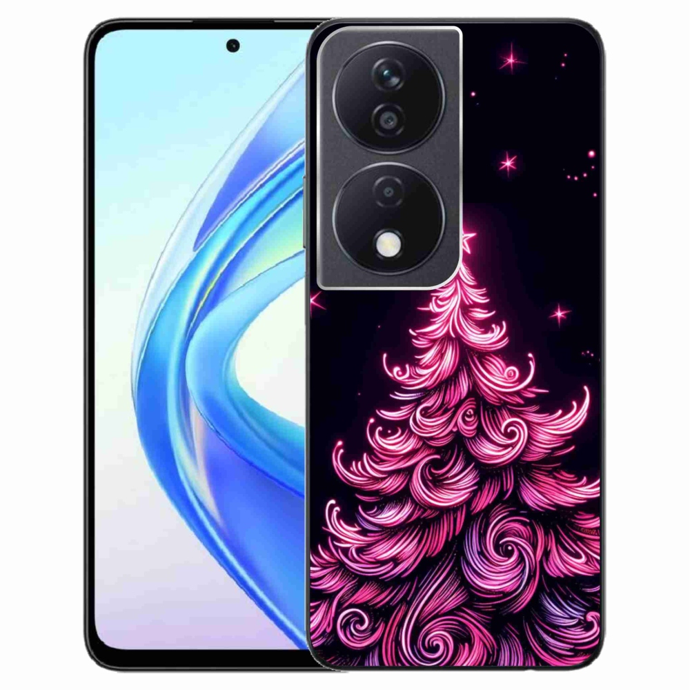 Gél borítás mmCase a Honor X7b/Honor 90 Smart készülékhez - neon karácsonyfa 2