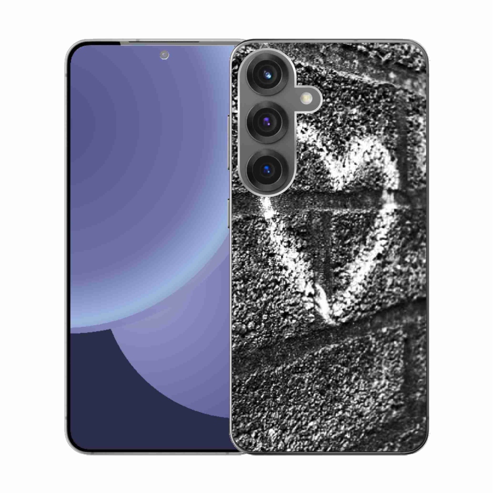 Gél borítás mmCase Samsung Galaxy S25 készülékhez - szív a falon