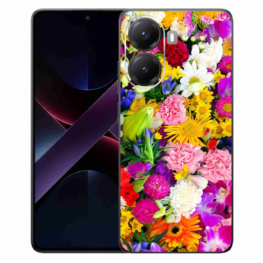 Gél borító mmCase a Xiaomi Poco X7 Pro 5G számára - virág 12