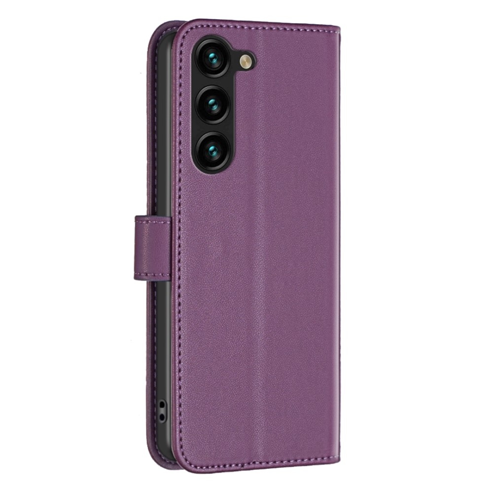 BNF könyvtáska Samsung Galaxy S24 készülékhez - sötétlila