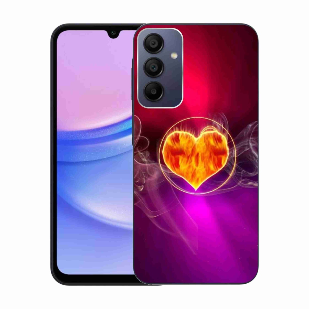 Gél borítás mmCase Samsung Galaxy A15 4G/5G - tüzes szív