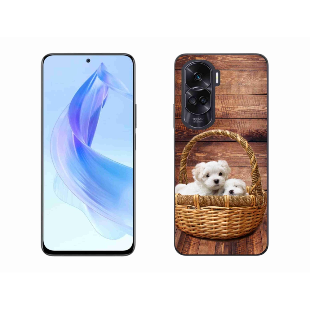 Zselés borítás mmCase a Honor 90 Lite készülékhez - kölyökkutyák