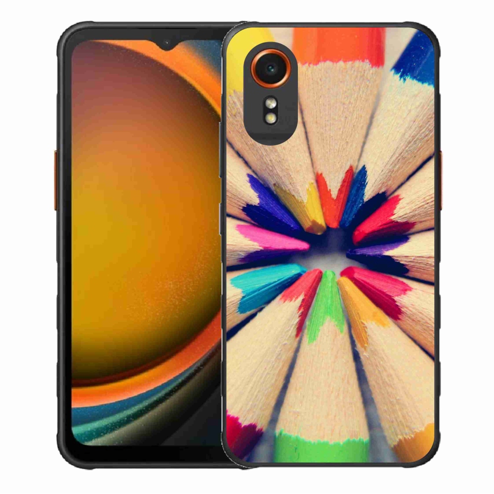 Zselés borítás mmCase Samsung Galaxy Xcover 7 készülékhez - zsírkréták
