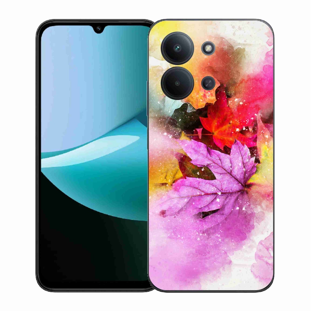 Gél borítás mmCase a Xiaomi Redmi 15C 4G (171mm)/Poco C85 4G (171mm) - színes levelekhez