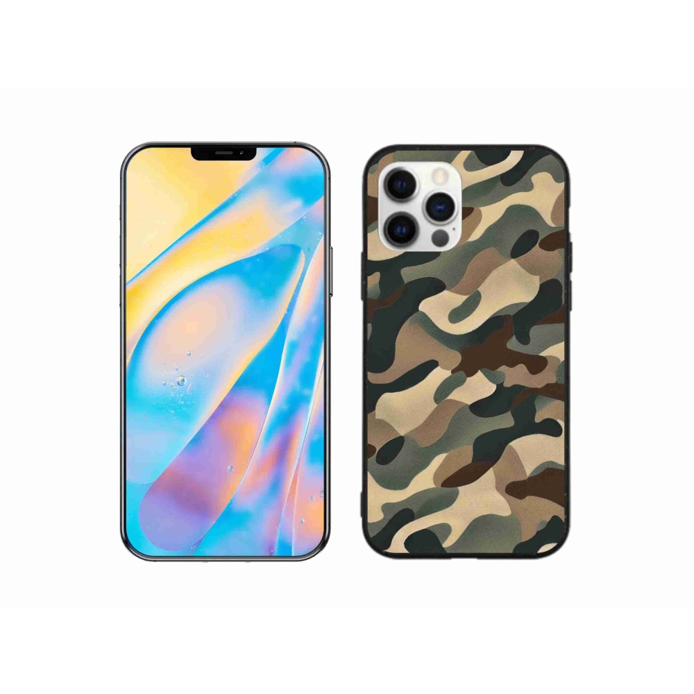 Zselés borítás mmCase iPhone 12 készülékhez - terepszínű minta 11