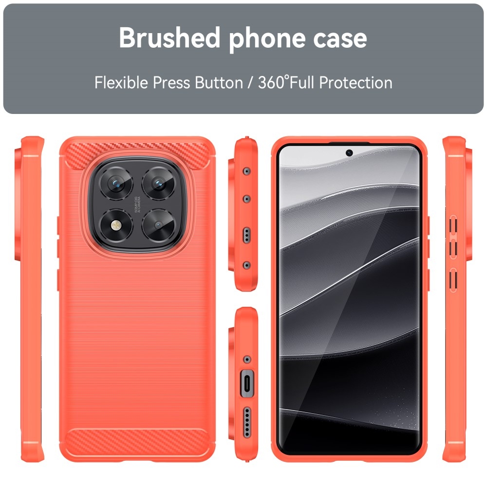 Szénálló zselés tok Xiaomi Redmi Note 14 Pro 5G/Poco X7 5G - piros