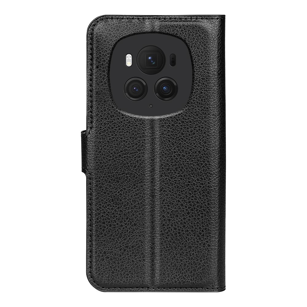 Litchi könyv tok a Honor Magic 6 Pro 5G készülékhez - fekete