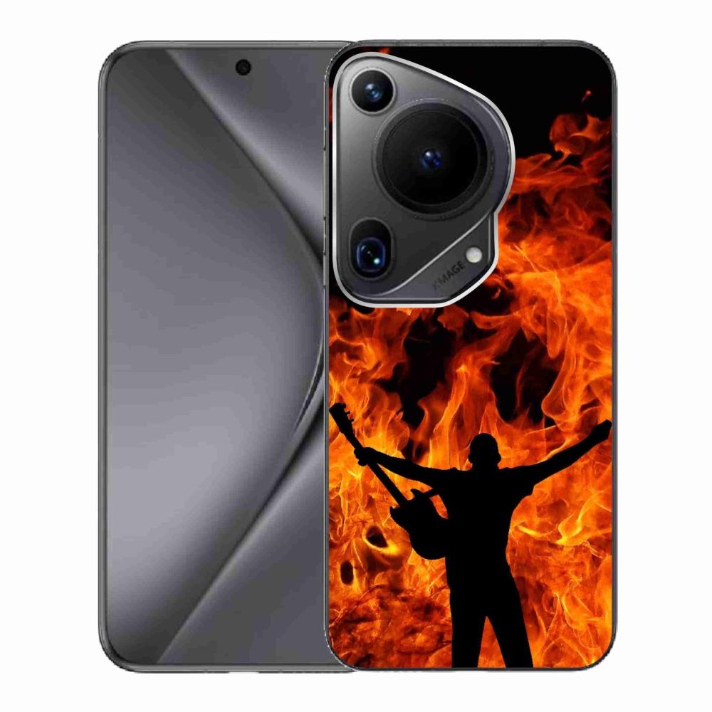 Gél borítás mmCase a Huawei Pura 70 Ultra - zenész és tűz