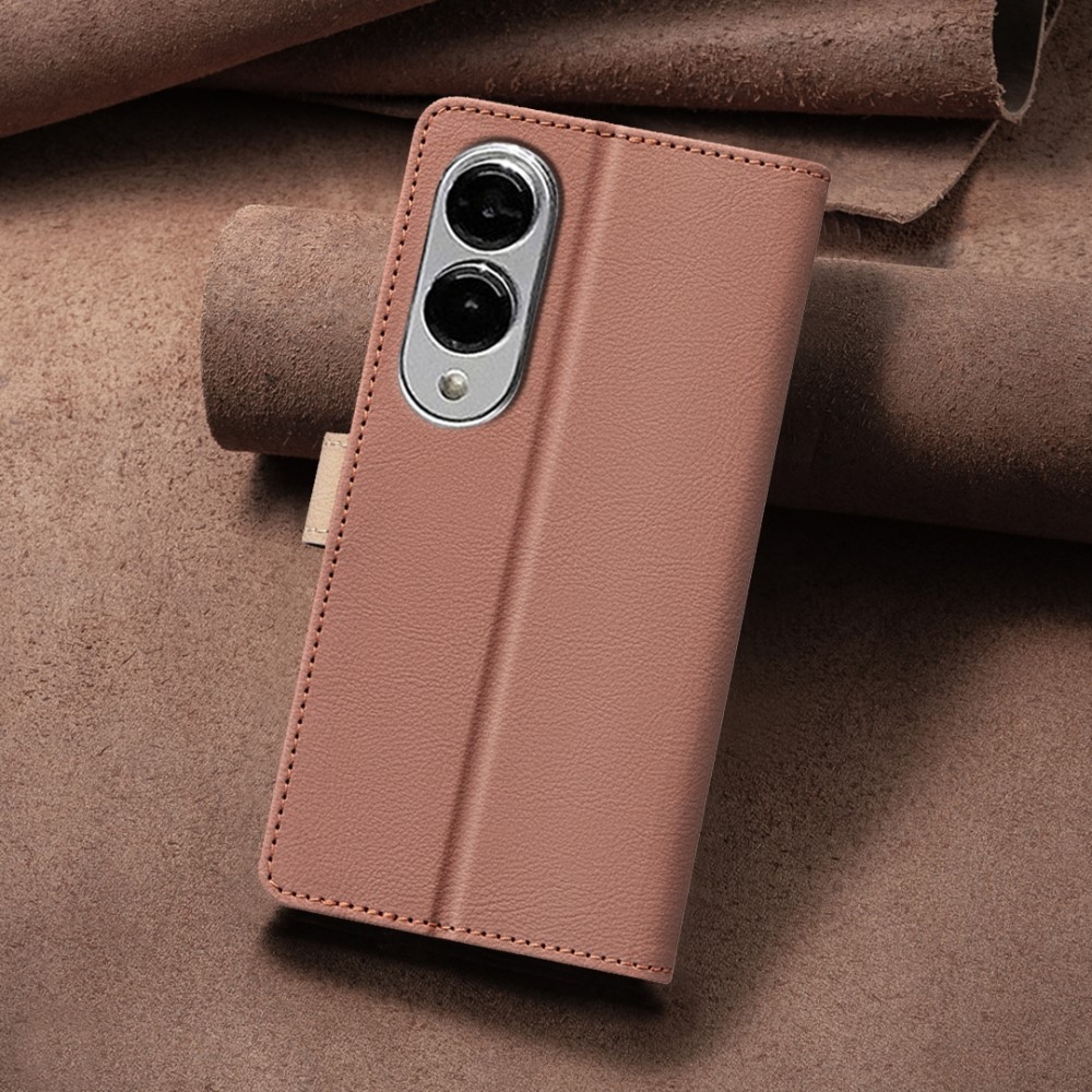 BNF DUO könyvtáska Samsung Galaxy S25 Edge készülékhez - barna