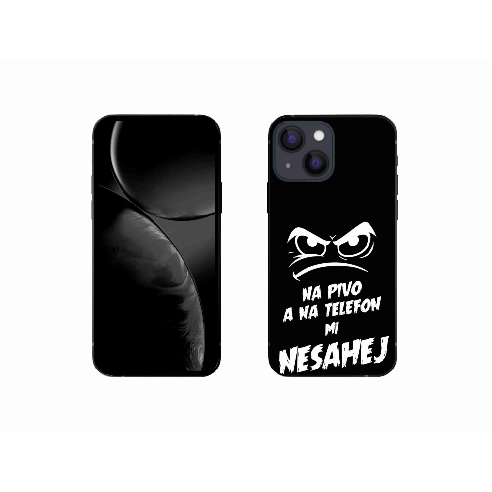 Gél borítás mmCase iPhone 13 mini 5.4 - sör motívum 2 fekete háttérrel
