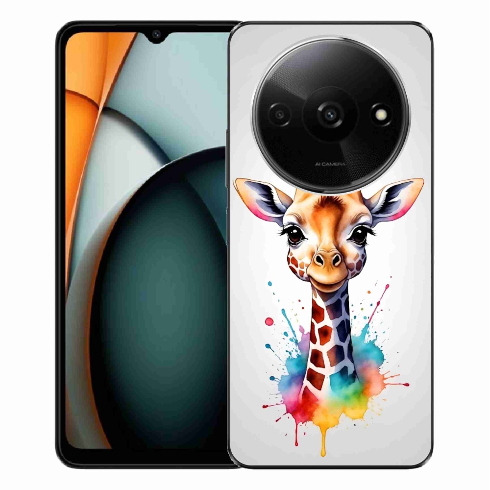 Gél borítás mmCase a Xiaomi Redmi A3-hoz - zsiráf 1