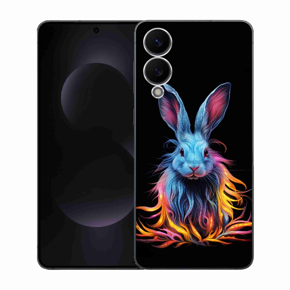 Gél borítás mmCase Samsung Galaxy S25 Edge készülékhez - absztrakt nyúl