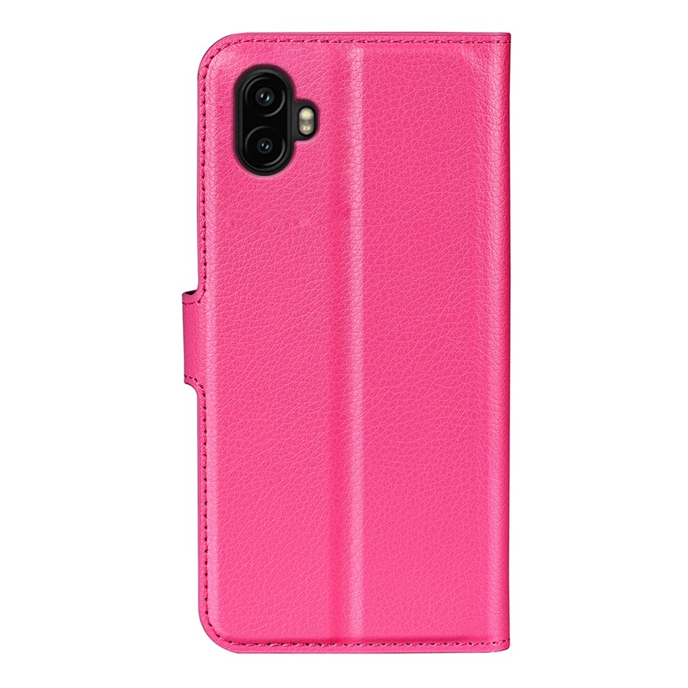 Litchi könyv tok Samsung Galaxy Xcover 7 Pro készülékhez - rózsaszínű