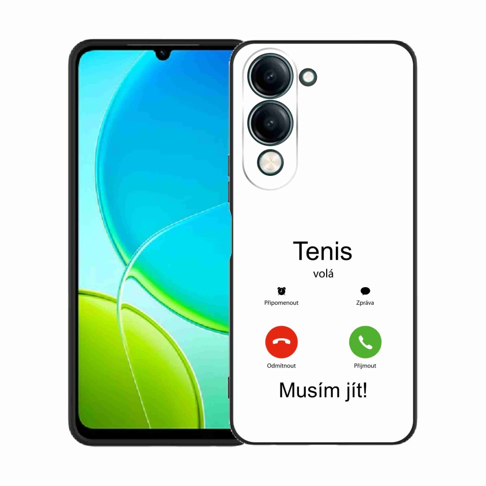 Gél borító mmCase a Vivo Y29s 5G-n - teniszhívások fehér háttérrel