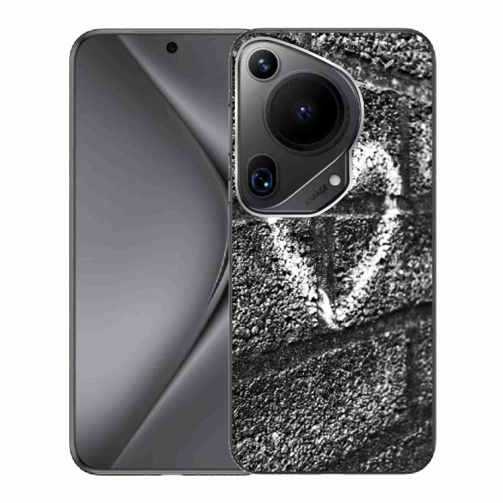 Zselés borítás mmCase a Huawei Pura 70 Ultra számára - szív a falon